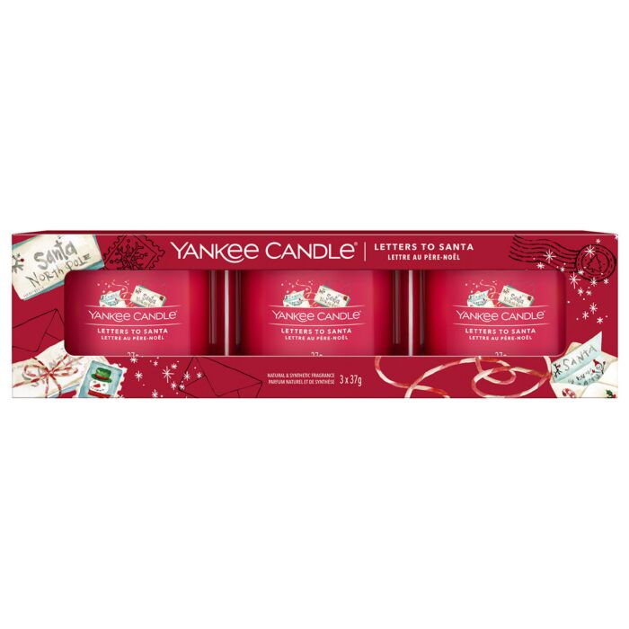 Yankee Candle - Letters to Santa - 3x Filled Votive Candle